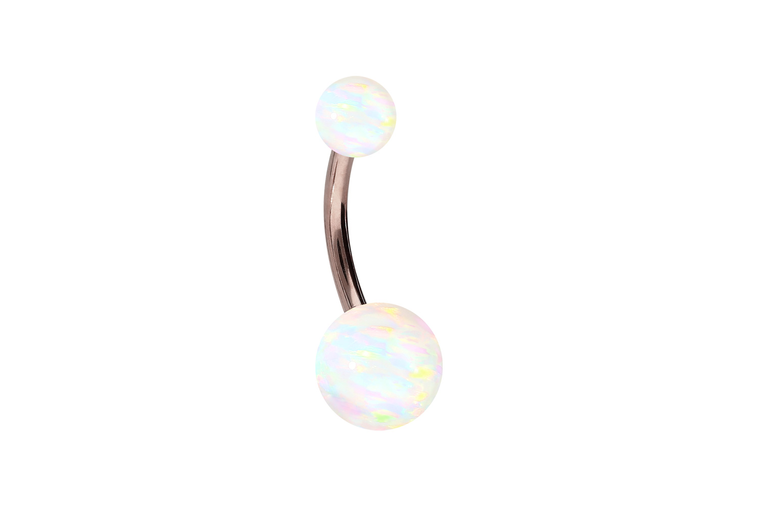 Chirurgenstahl Bananabell Piercing SYNTHETISCHE OPALE